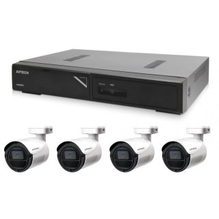 Kamerový set 1x AVTECH NVR AVH1104 a 4x 2MPX IP Bullet kamera AVTECH DGM2103SV