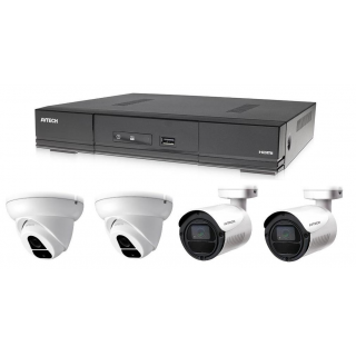 Kamerový set 1x AVTECH DVR DGD1005AV, 2x 2MPX Dome kamera AVTECH DGC1004XFT a 2x 2MPX Bullet kamera AVTECH DGC1105YFT