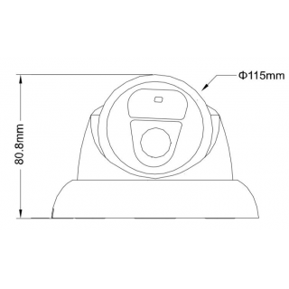 AVTECH DGC1004XFT- 2MPX DOME KAMERA