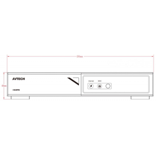 Kamerový set 1x AVTECH NVR AVH1104, 2x 2MPX IP Bullet kamera AVTECH DGM2103SV a 2x 2MPX IP Dome kamera AVTECH DGM2203SVSE + 4x Kabel UTP 1x RJ45 - 1x RJ45 Cat5e 15m!