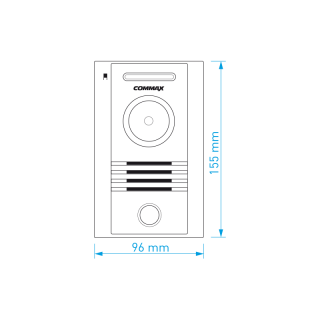 Commax CDV-70H biely/DRC-40K ekonomická sada 7 palcového handsfree videotelefónu a dverovej stanice