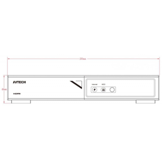 Kamerový set 1x AVTECH NVR AVH1104 a 4x 2MPX IP Bullet kamera AVTECH DGM2103SV