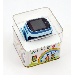 CEL-TEC KT17 Blue - detské 4G hodinky s GPS lokátorom a fotoaparátom