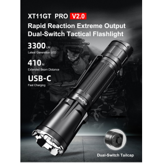 Klarus XT11GT Pro - vysoko výkonná taktická lampa