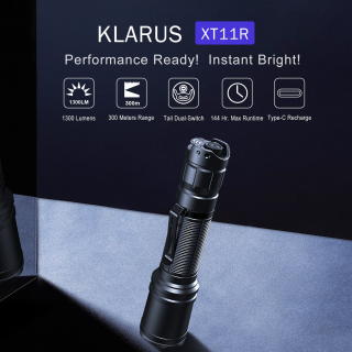 Klarus XT11R - výkonná outdorová baterka