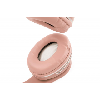 Oxe Bluetooth bezdrátová dětská sluchátka s ouškama, růžová H-807-P