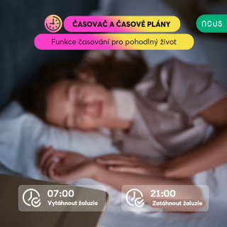 NOUS L12Z ZigBee Tuya ovladač žaluzií a rolet