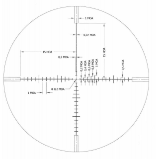 FOMEI 3-18x56 FOREMAN HTC PRO THD, Lock, puškohled