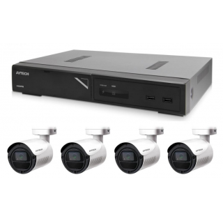 Kamerový set 1x AVTECH NVR AVH2109AX a 4x 2MPX IP Bullet kamera AVTECH DGM2103ASVP
