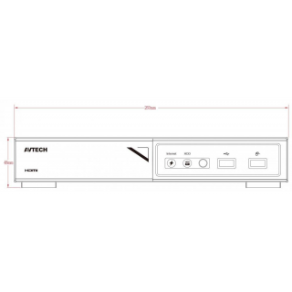 Kamerový set 1x AVTECH NVR AVH1109 a 4x 5MPX IP Bullet kamera AVTECH AVTECH AVM5547 + 4x Kabel UTP 1x RJ45 - 1x RJ45 Cat5e 15m!