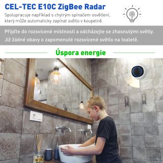 CEL-TEC E10C ZigBee Radar senzor ľudskej prítomnosti