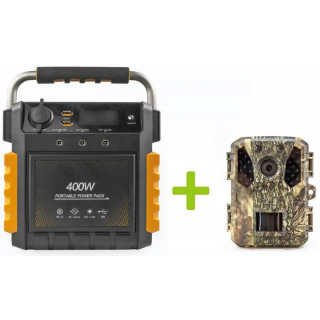 Elektrocentrála OXE Powerstation S400 (400W/386Wh) a fotopast OXE Gepard II + brašna na kabely!