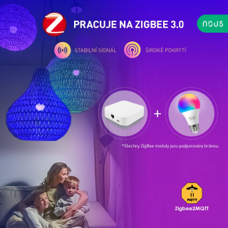 NOUS P3Z ZigBee Tuya RGB E27 - Inteligentná žiarovka