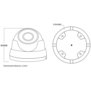 AVTECH DGM8208SVAT - 8MPX IP Dome kamera