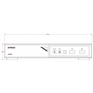 Kamerový set 1x AVTECH NVR AVH2109AX a 4x 8MPX IP Dome kamera AVTECH DGM8208SVAT + 4x Kabel UTP 1x RJ45 - 1x RJ45 Cat5e 15m!