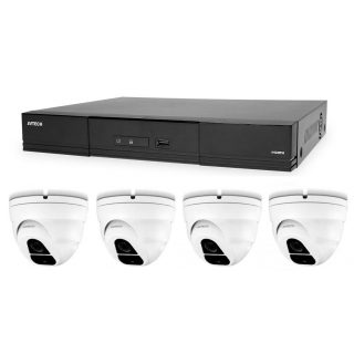 Kamerový set 1x AVTECH NVR AVH2109AX a 4x 2MPX IP Dome kamera AVTECH DGM2203ASVSEP + 4x Kabel UTP 1x RJ45 - 1x RJ45 Cat5e 15m!