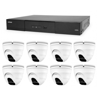 Kamerový set 1x AVTECH NVR AVH2109AX a 8x 2MPX IP Dome kamera AVTECH DGM2203ASVSEP + 8x Kabel UTP 1x RJ45 - 1x RJ45 Cat5e 15m!
