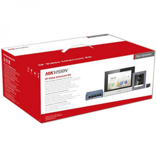 Hikvision DS-KIS602(B) - sada IP videotelefonu, LAN, 2. gen., povrchová montáž