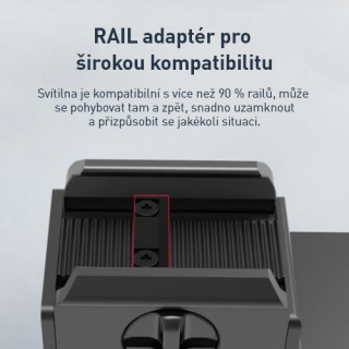 KLARUS GL1 VÝKONNÁ TAKTICKÁ LAMPA NA ZBRAŇ