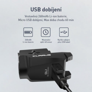 KLARUS GL1 VÝKONNÁ TAKTICKÁ LAMPA NA ZBRAŇ