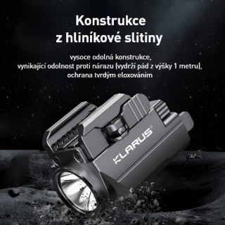 KLARUS GL2 VÝKONNÁ TAKTICKÁ LAMPA NA ZBRAŇ