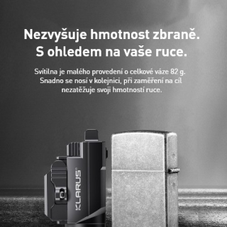 KLARUS GL2 VÝKONNÁ TAKTICKÁ LAMPA NA ZBRAŇ