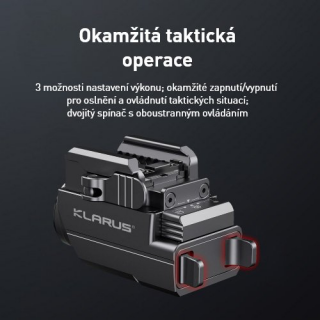 KLARUS GL2 VÝKONNÁ TAKTICKÁ LAMPA NA ZBRAŇ