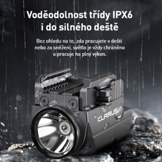 KLARUS GL2 VÝKONNÁ TAKTICKÁ LAMPA NA ZBRAŇ