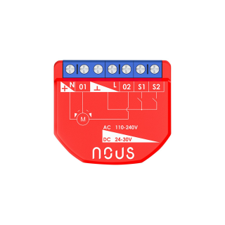 NOUS B4Z SMART ZIGBEE OVLÁDAČ ŽALÚZIÍ A GARÁŽOVÝCH BRÁN