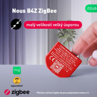 NOUS B4Z SMART ZIGBEE OVLÁDAČ ŽALÚZIÍ A GARÁŽOVÝCH BRÁN