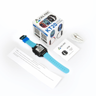 CEL-TEC KT20 BLUE-PINK detské 4G hodinky s GPS lokátorom a fotoaparátom