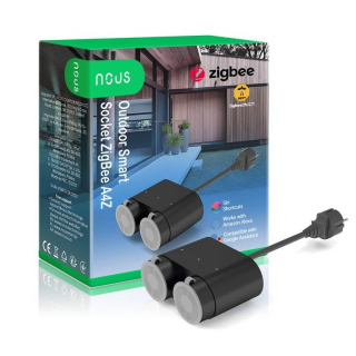 NOUS A4Z ZigBee TUYA - INTELIGENTNÁ VONKAJŠIA DUÁLNA ZÁSUVKA