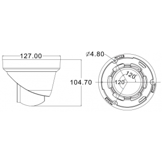 Kamerový set 1x AVTECH NVR AVH2109AX a 8x 5MPX IP Dome kamera AVTECH DGM5206SVAT