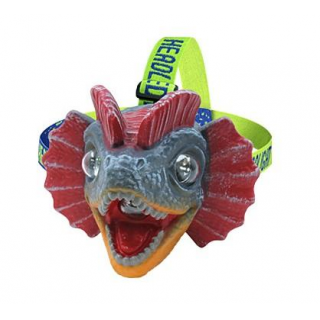 OXE LED čelová svítilna se zvukem Dilofosaurus