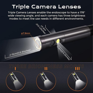 OXE ED-401 - INŠPEKČNÁ KAMERA S TROJITÝM OBJEKTÍVOM