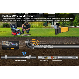 OXE InspCam Compact 40 Combo TripleCam 14/18/23 mm a lokátor kamerovej hlavice