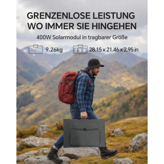 OXE SP400W - Solární panel k elektrocentrále OXE Newsmy S2400 (2400W/2047,5Wh)