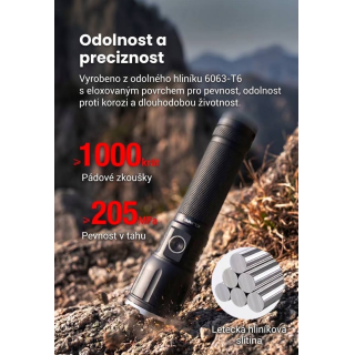 Vysoko výkonná taktická lampa Klarus A3 Pro