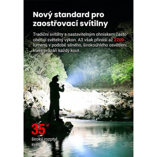 Vysoko výkonná taktická lampa Klarus A3 Pro