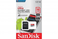 Pamäťová karta SanDisk MicroSDHC 16GB Ultra A1 UHS-I + SD adaptér