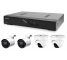 Kamerový set 1x AVTECH NVR AVH1104, 2x 2MPX IP Bullet kamera AVTECH DGM2103SV a 2x 2MPX IP Dome kamera AVTECH DGM2203SVSE + 4x Kabel UTP 1x RJ45 - 1x RJ45 Cat5e 15m!